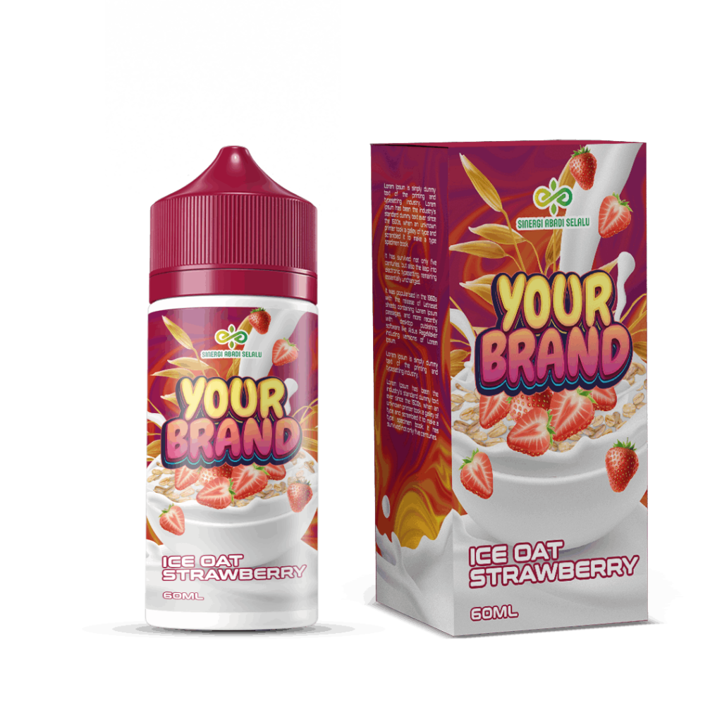 jasa maklon liquid Freebase 60ml Ice Oat Strawberry