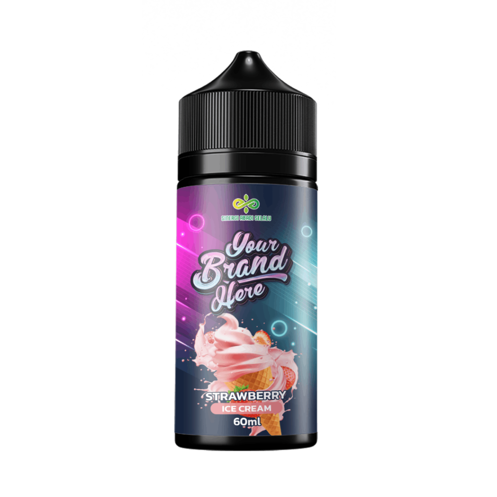 Maklon Liquid Vape Freebase Creamy 60ml Strawberry Ice Cream